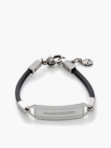 Alexander McQueen Enamel Rubber Bracelet