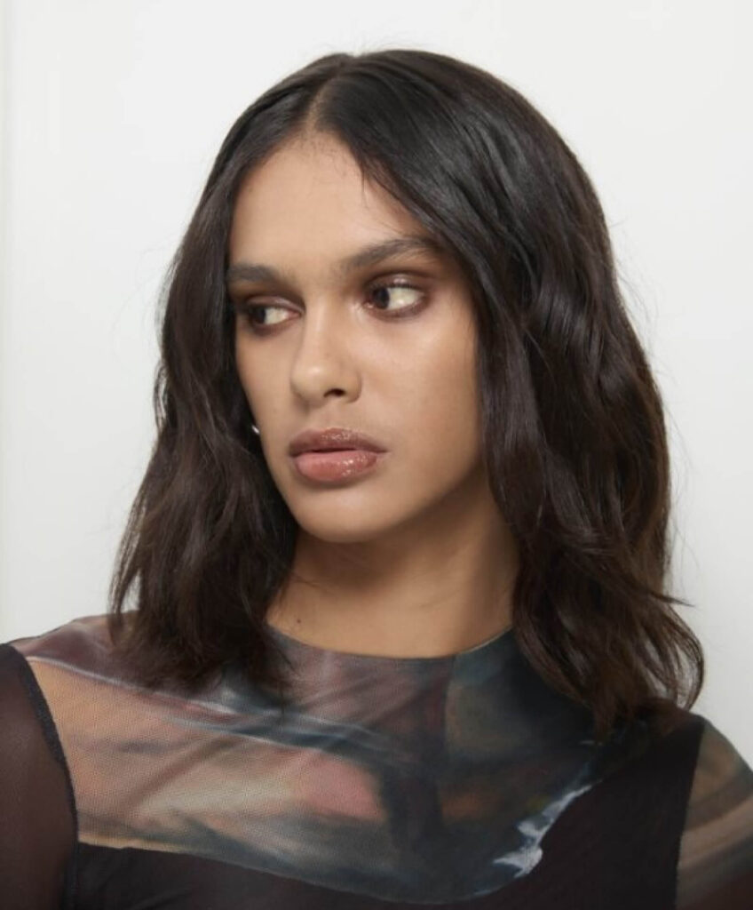 Aveda Makeup and hair Backstage Beauty Look AW24