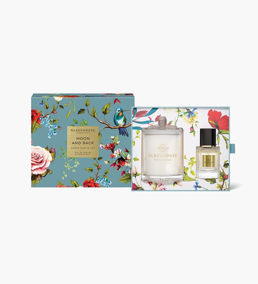 Mother's Day The Best Gifts Under $100 Glasshouse Fragrances Moon & Back Eau De Parfum & Candle Duo