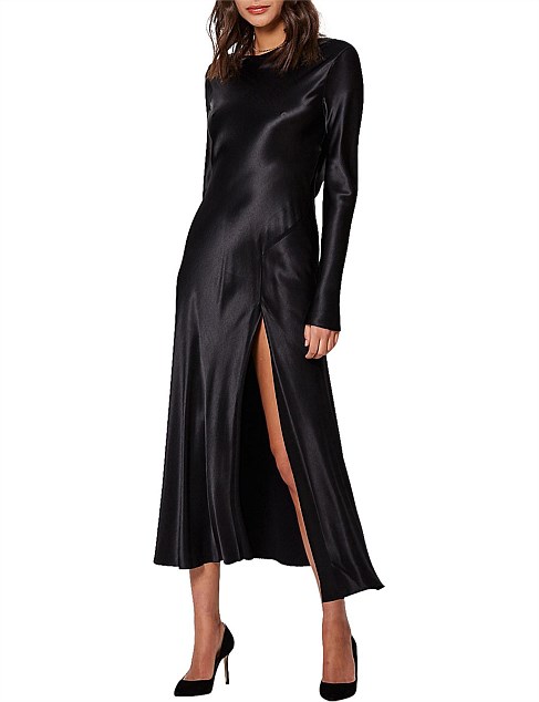 bec and bridge black long sleeve dress