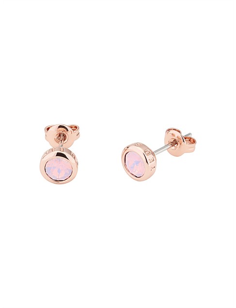 ted baker rose gold stud earrings