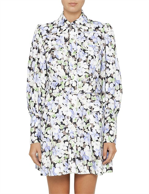 zimmermann ninety six shirt dress pansy