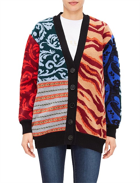 Stella mccartney patchwork outlet cardigan