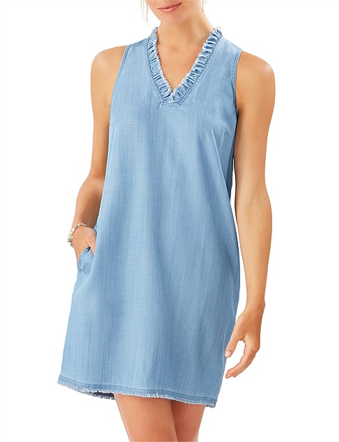 tommy bahama ruffle dress