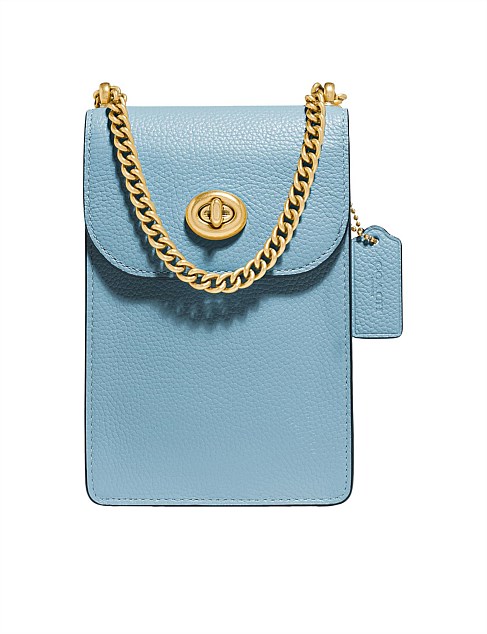 coach liv crossbody in pebbled leather