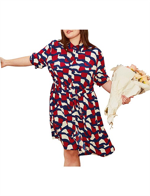 David jones 2025 shirt dress