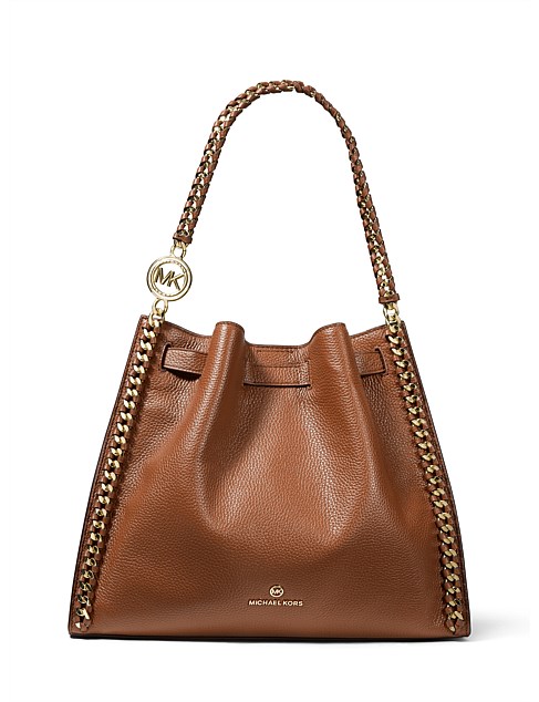 michael kors mina large chain shoulder tote