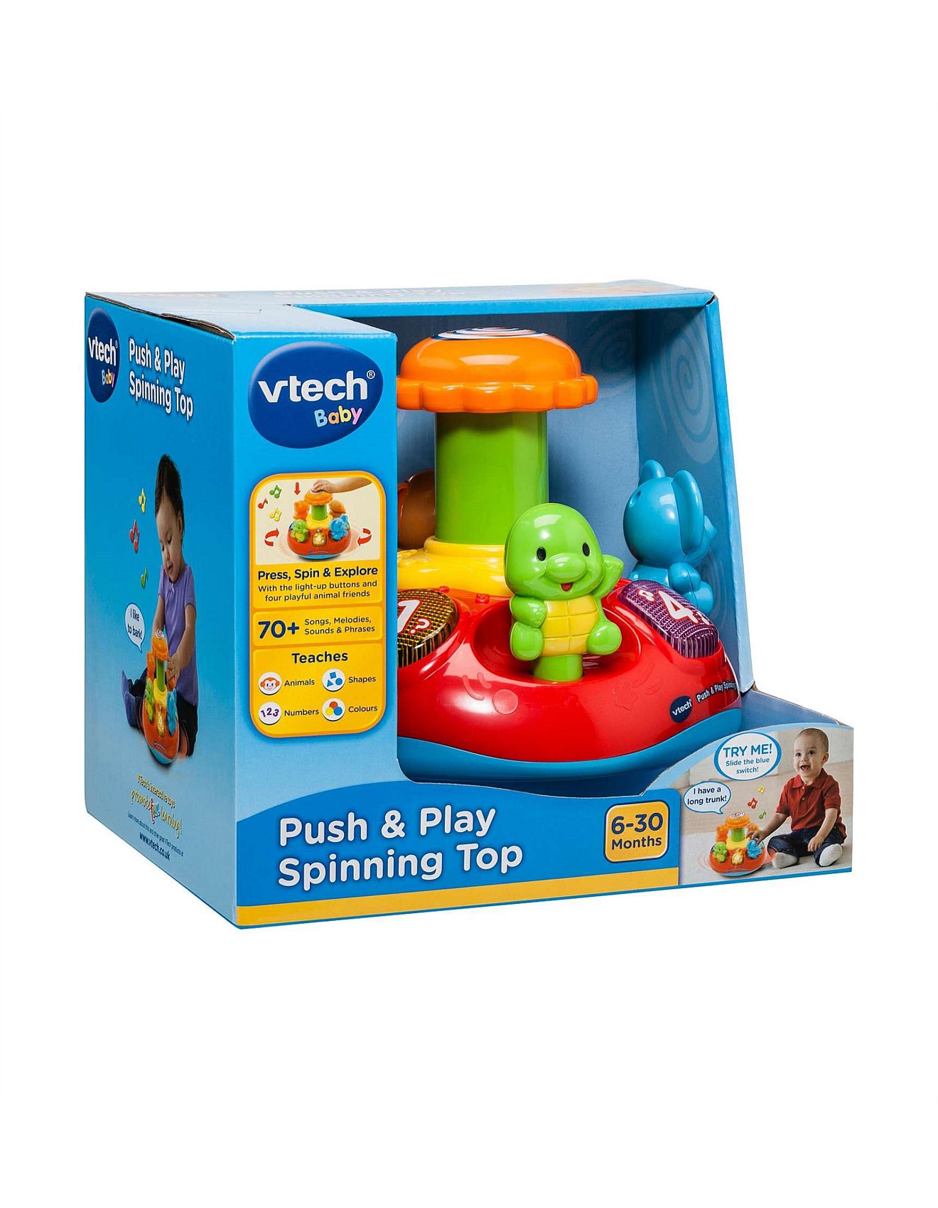 vtech push & play spinning top