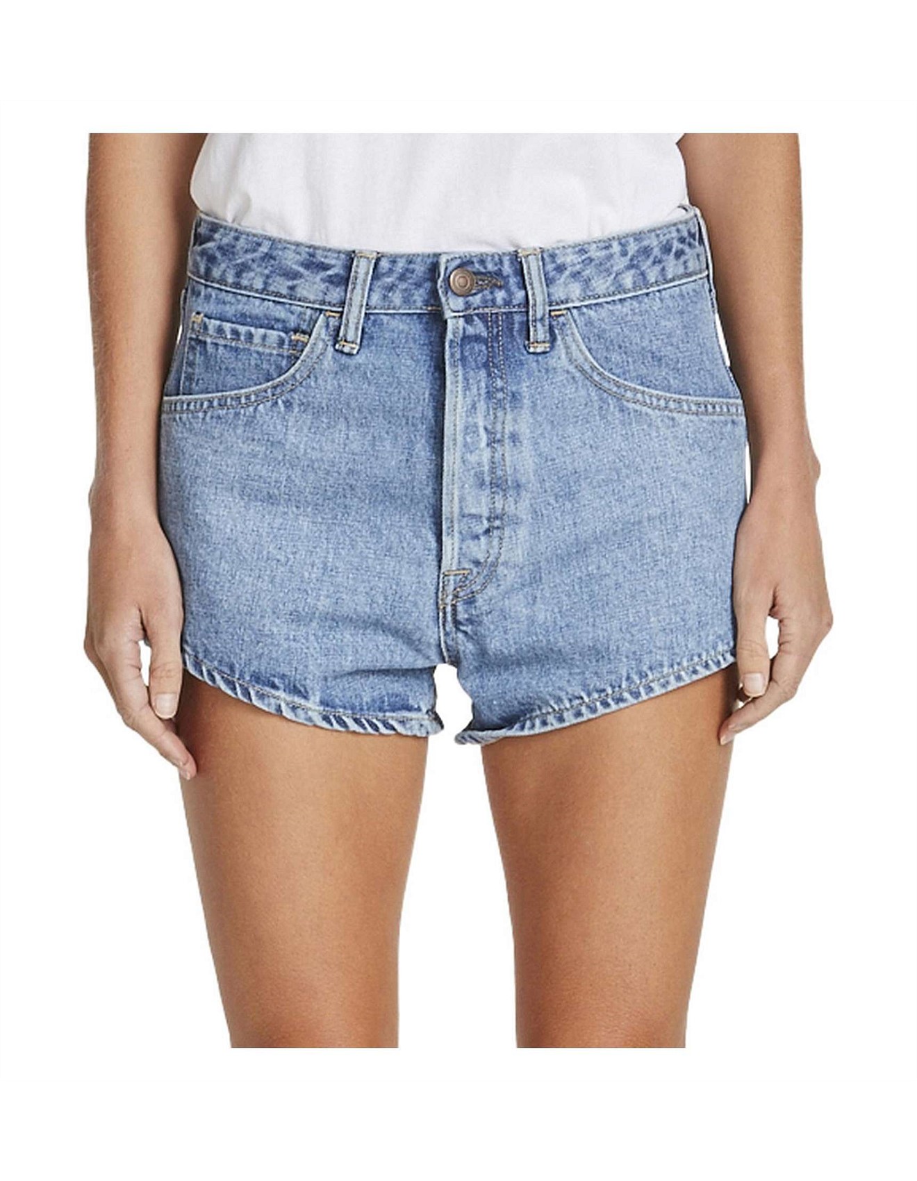 bassike denim shorts