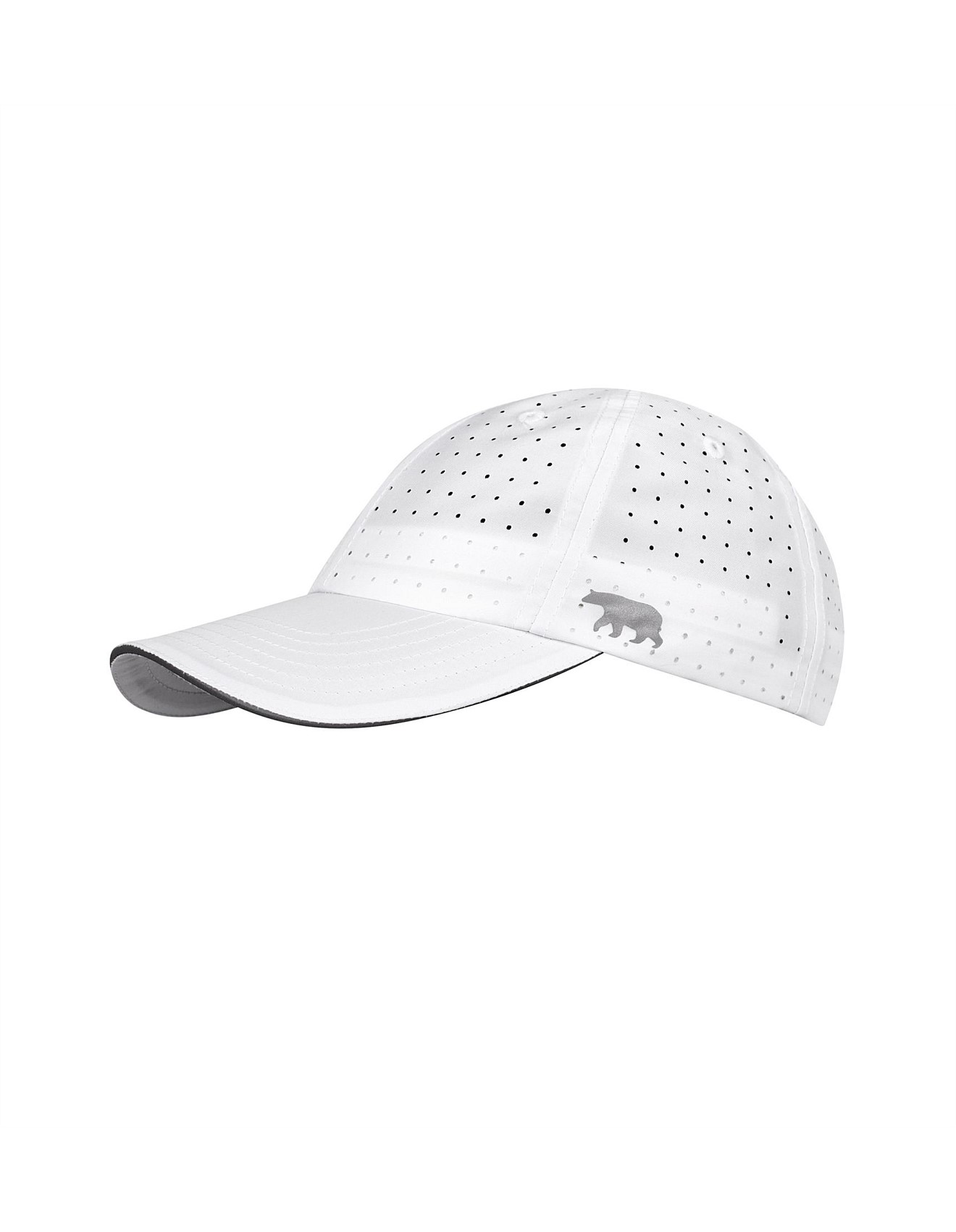 white mesh running hat