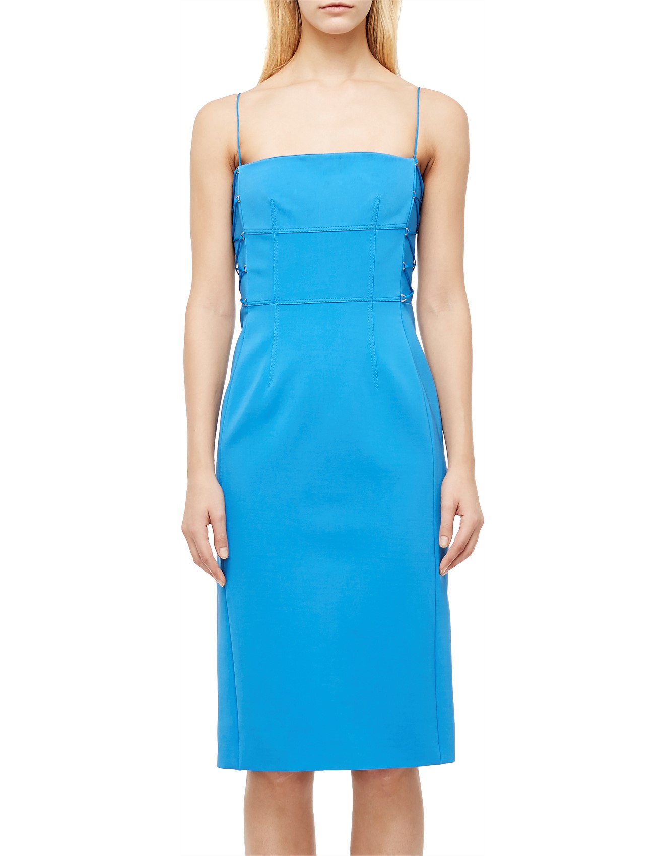 dion lee laced bustier dress