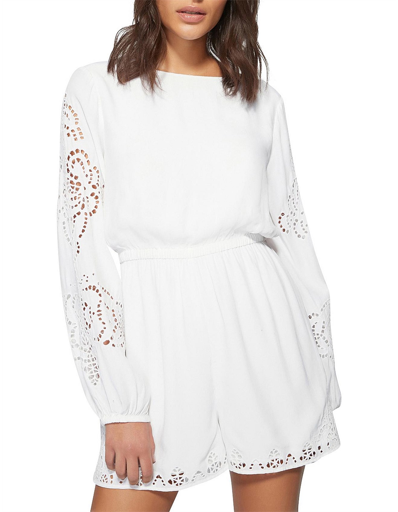 witchery white playsuit