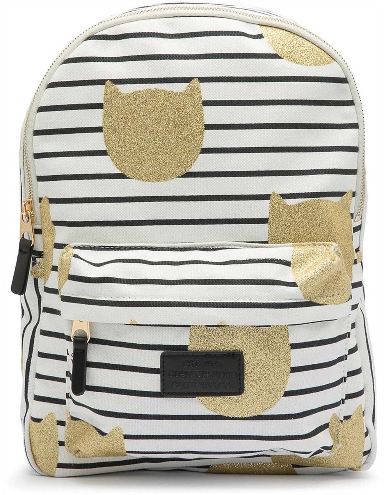 glitter cat backpack