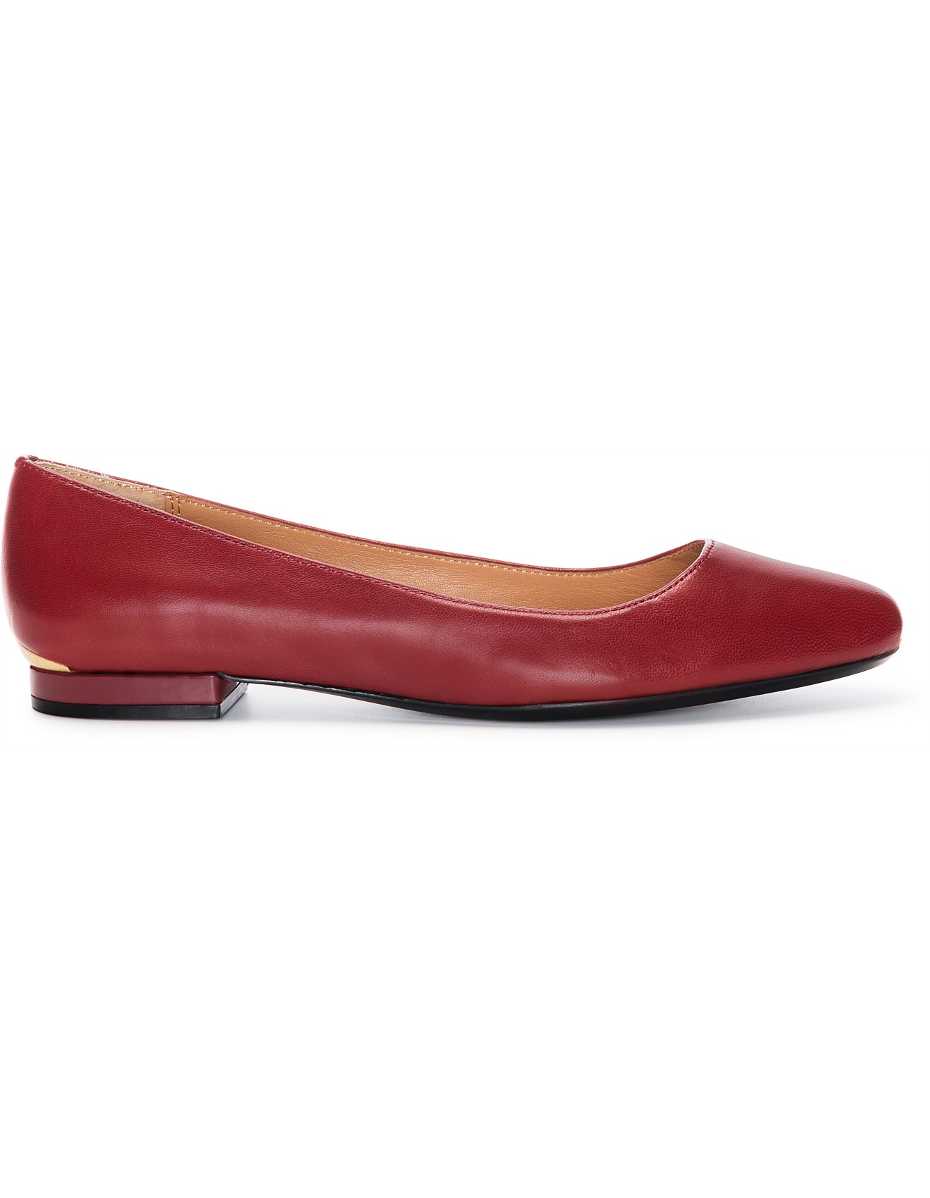 calvin klein red flat shoes