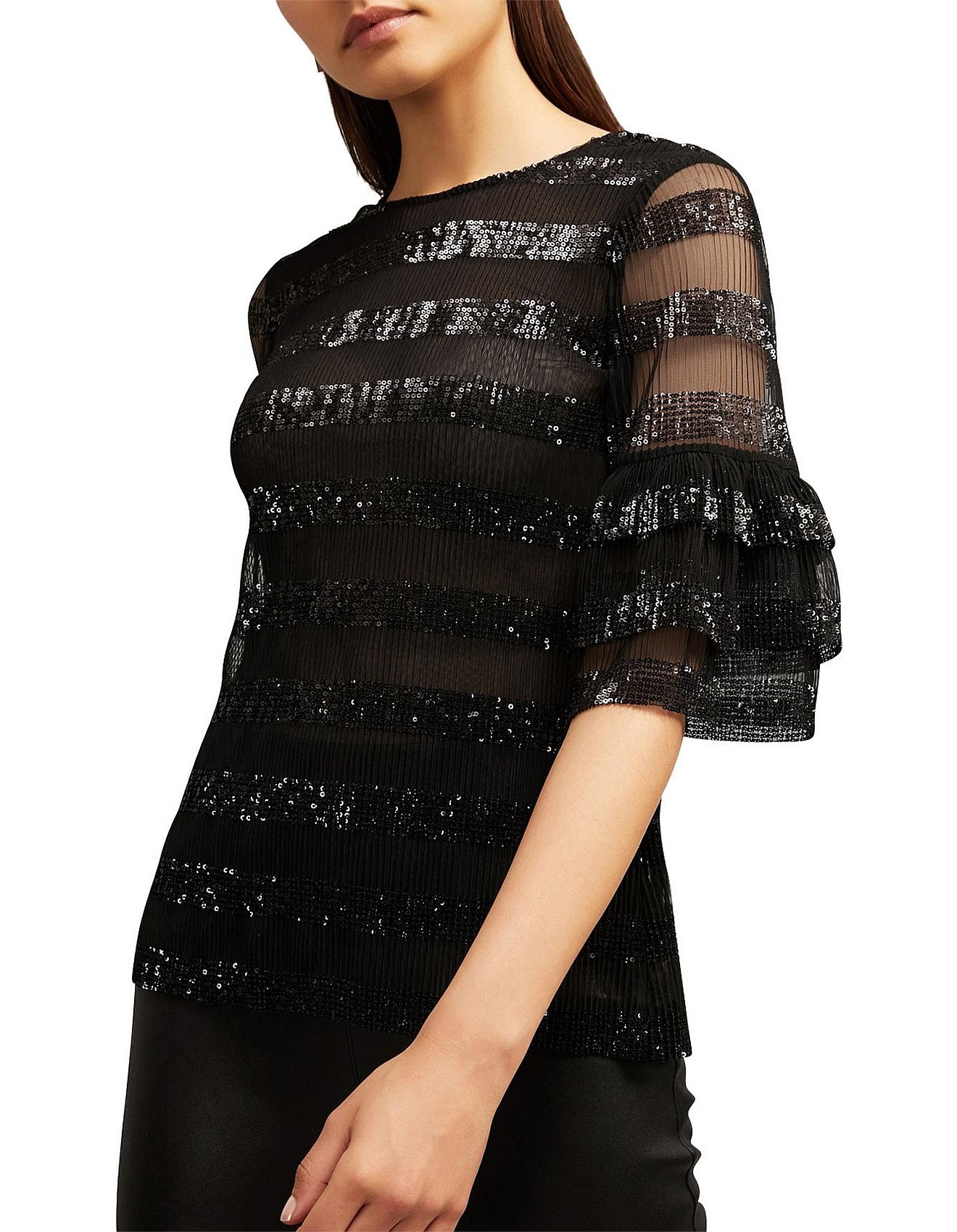 witchery sequin top