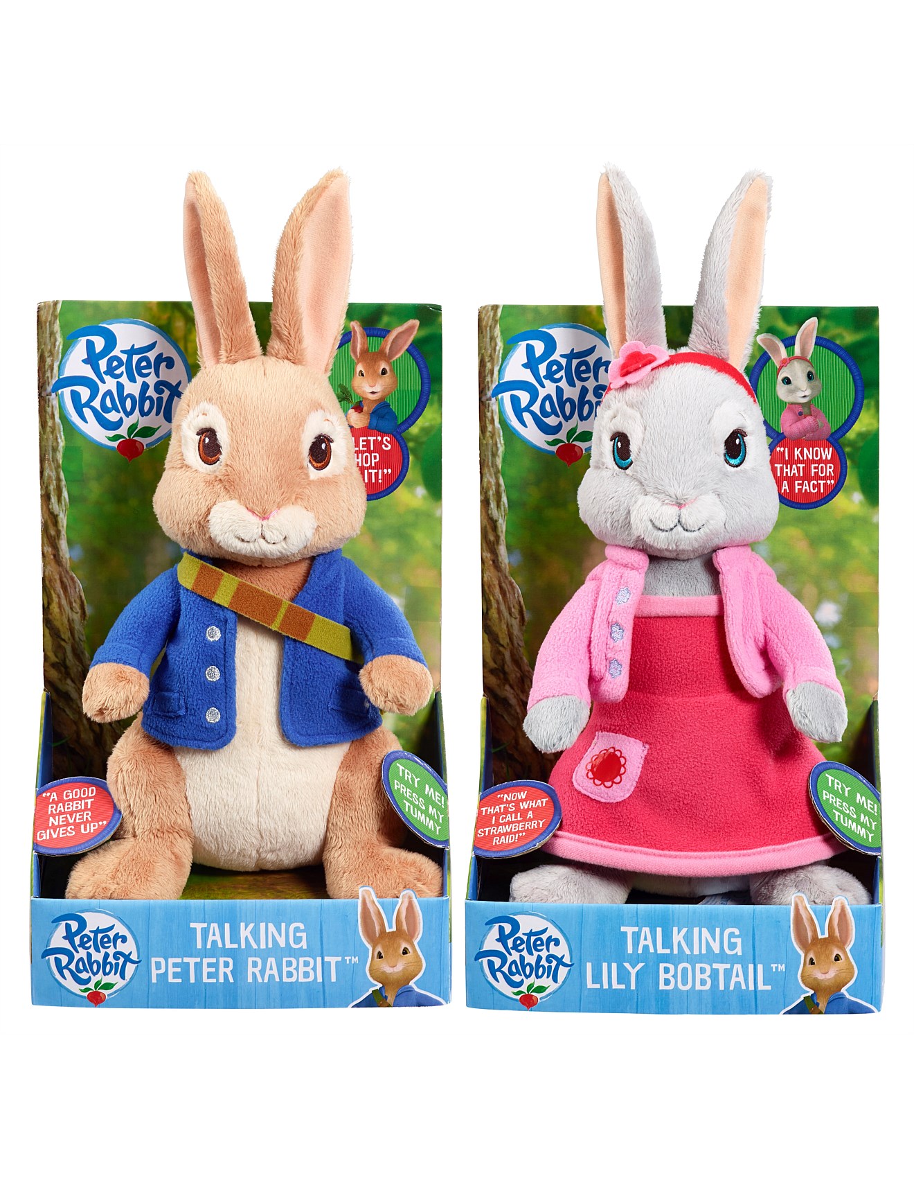 peter rabbit talking plush toy