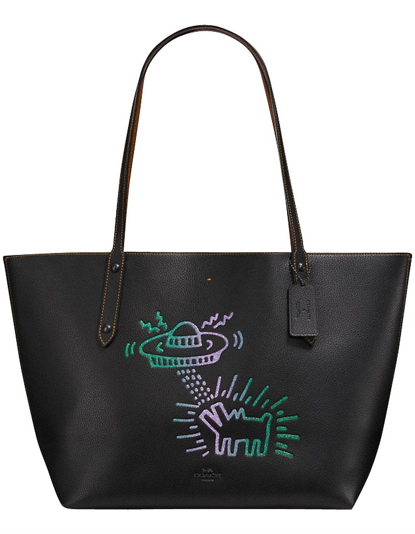 coach keith haring market tote