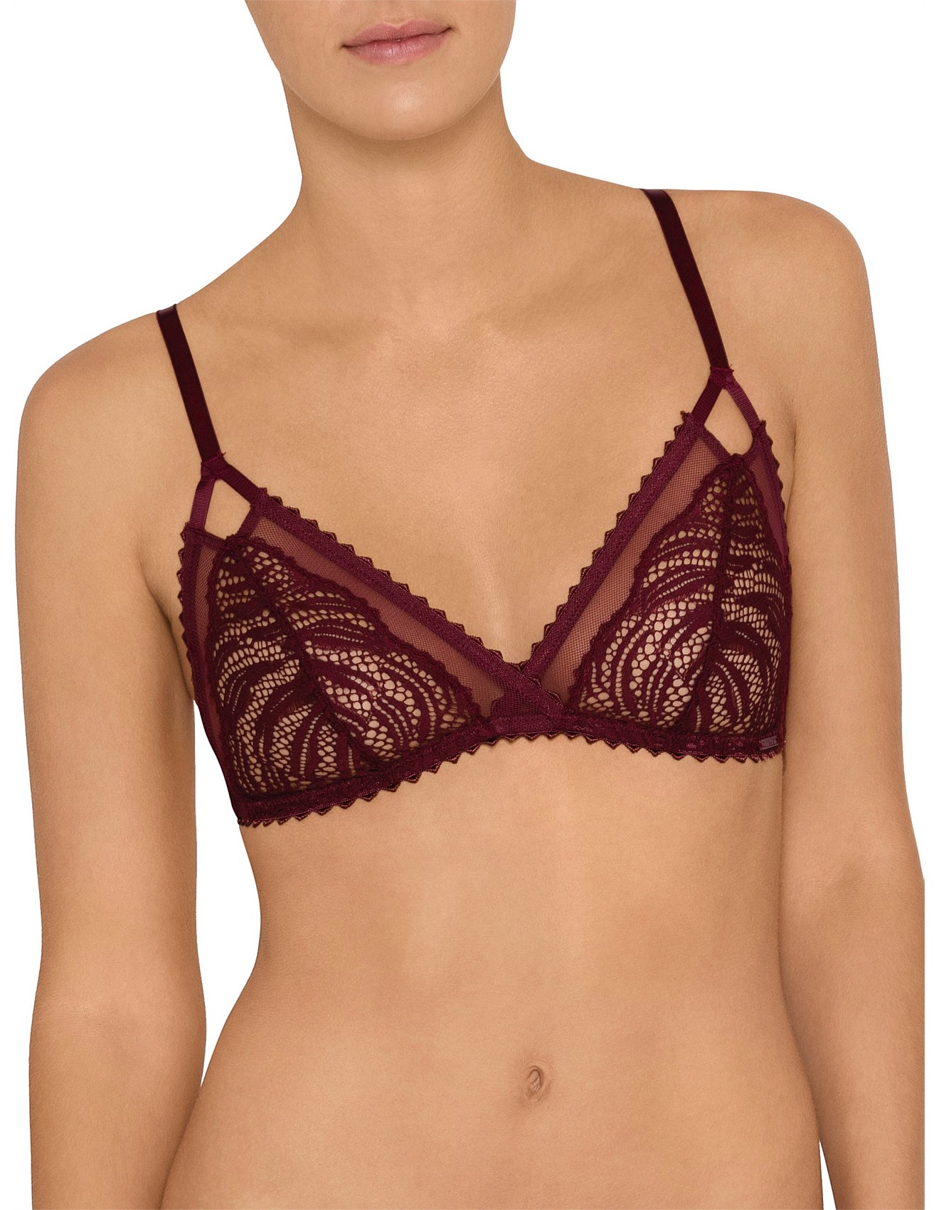 calvin klein siren lace triangle bralette