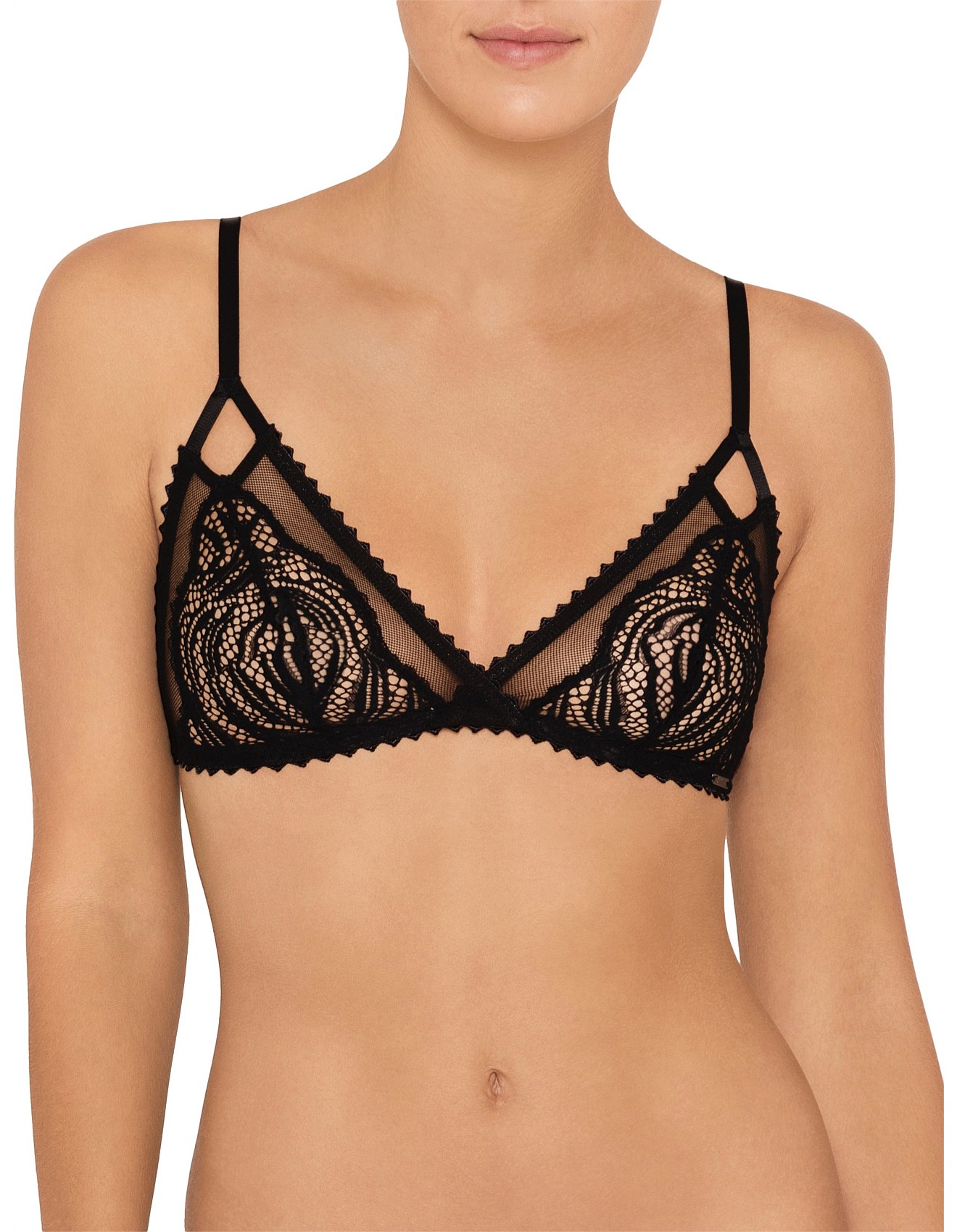 calvin klein siren lace triangle bralette