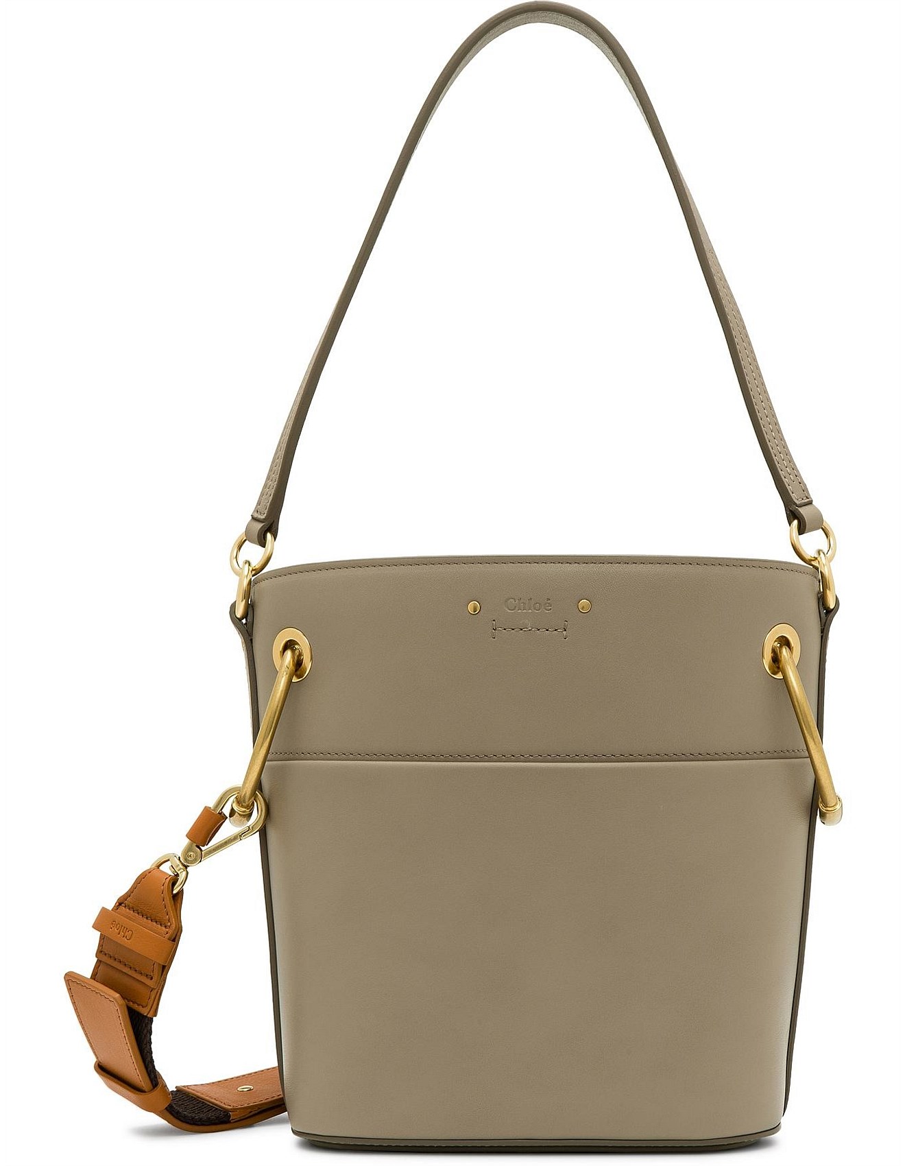 small roy leather bucket bag