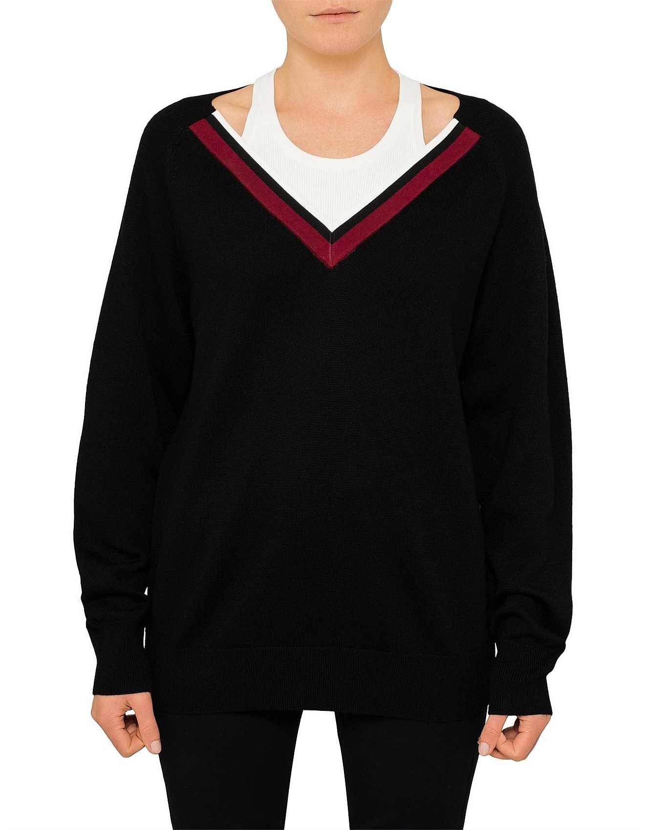 alexander wang v neck sweater