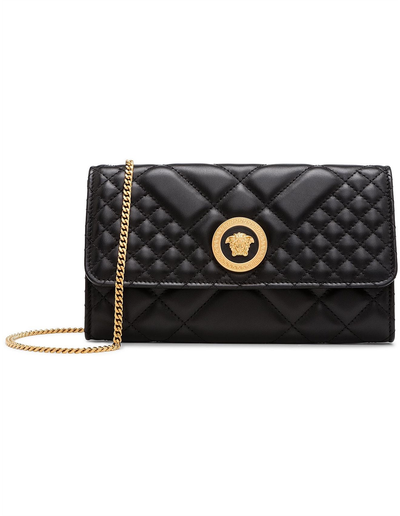 Versace Quilted Medusa Evening Bag David Jones