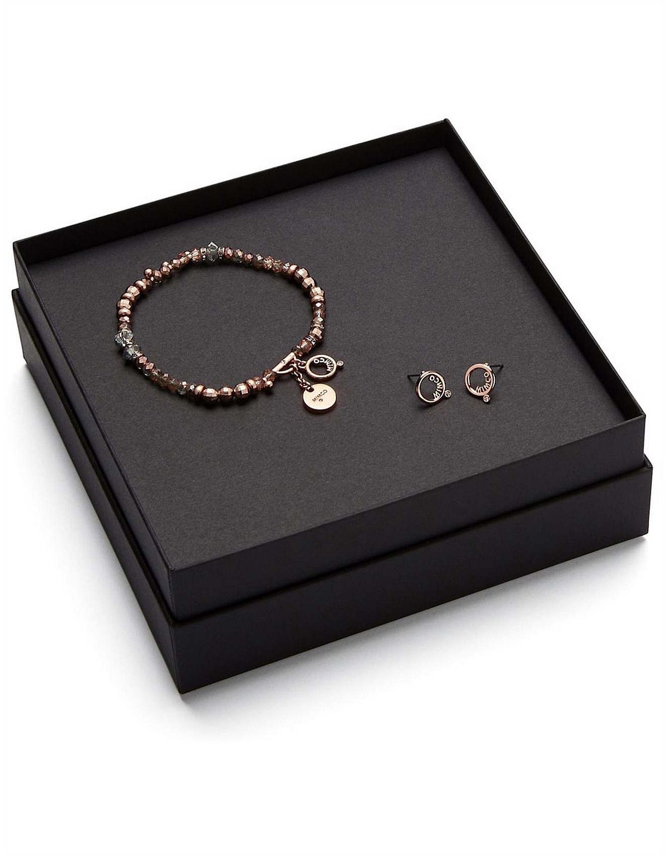 mimco bracelet and earring set