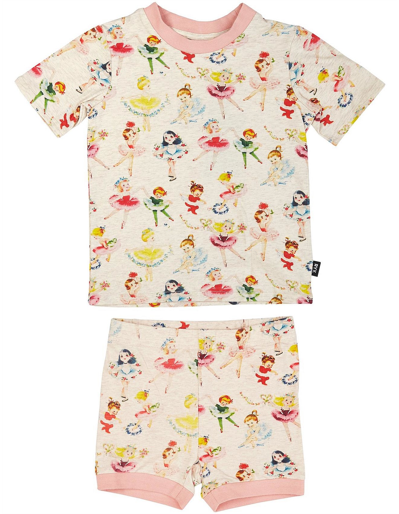 Rock Your Kid Ballet Girls Short Sleeve Pj Set David Jones