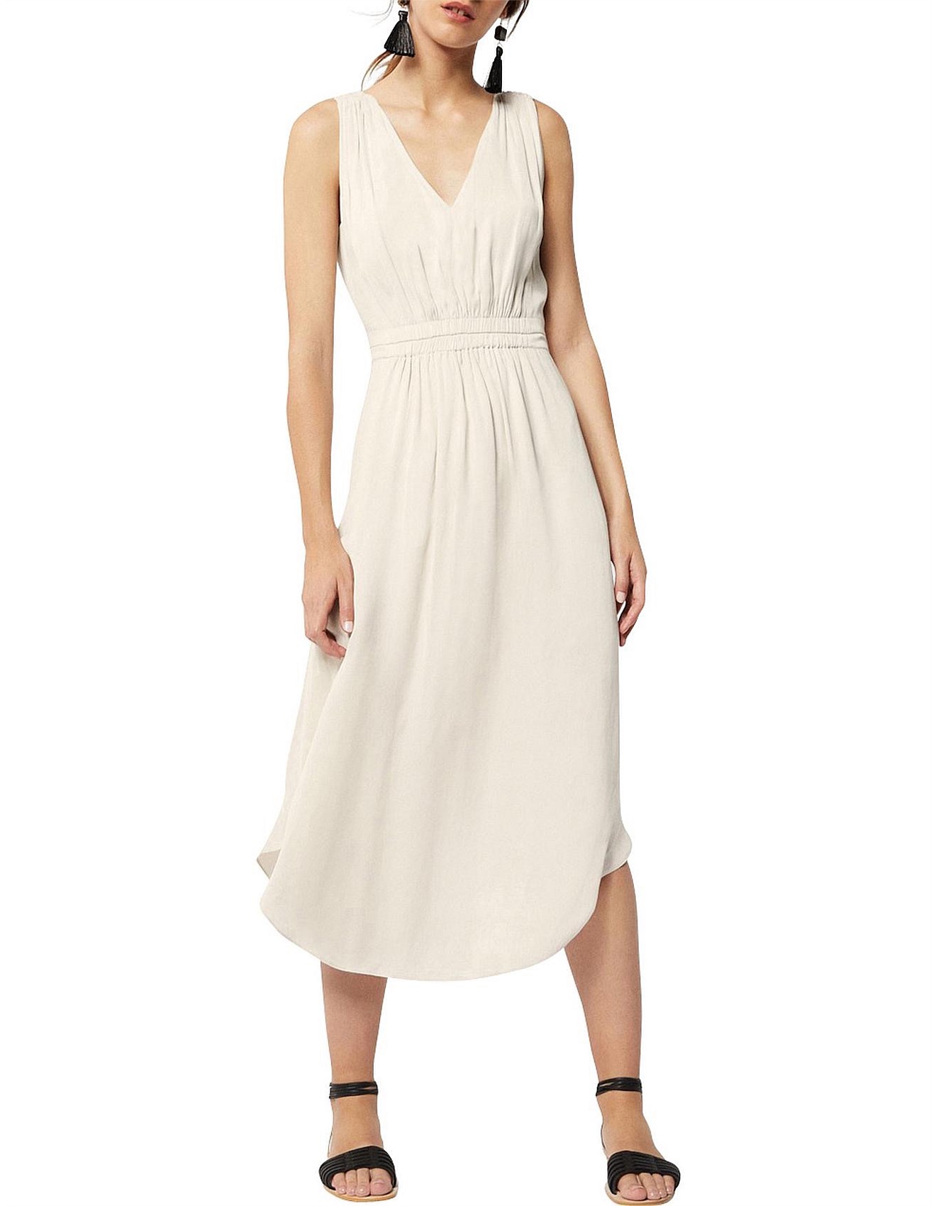 Witchery v neck midi sale dress