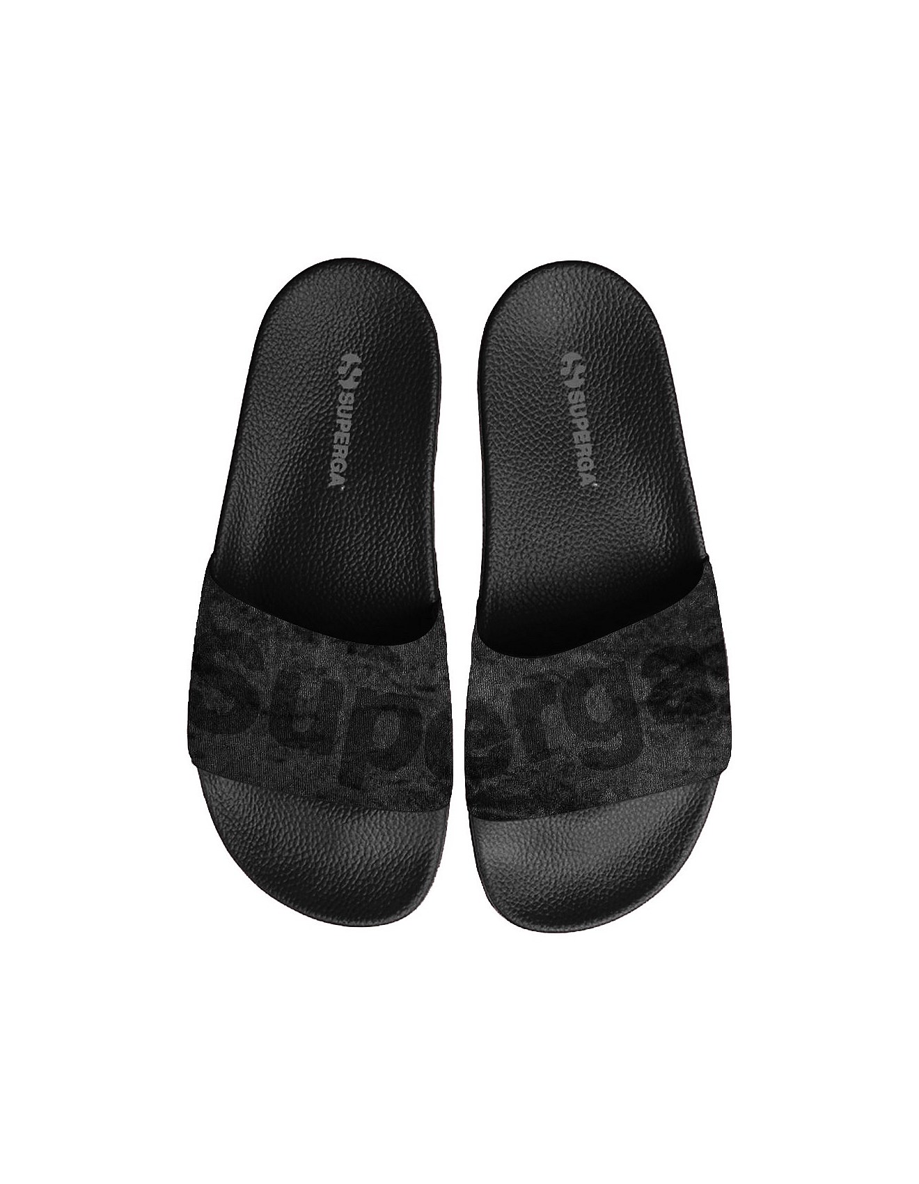 Superga Velvet Slides David Jones