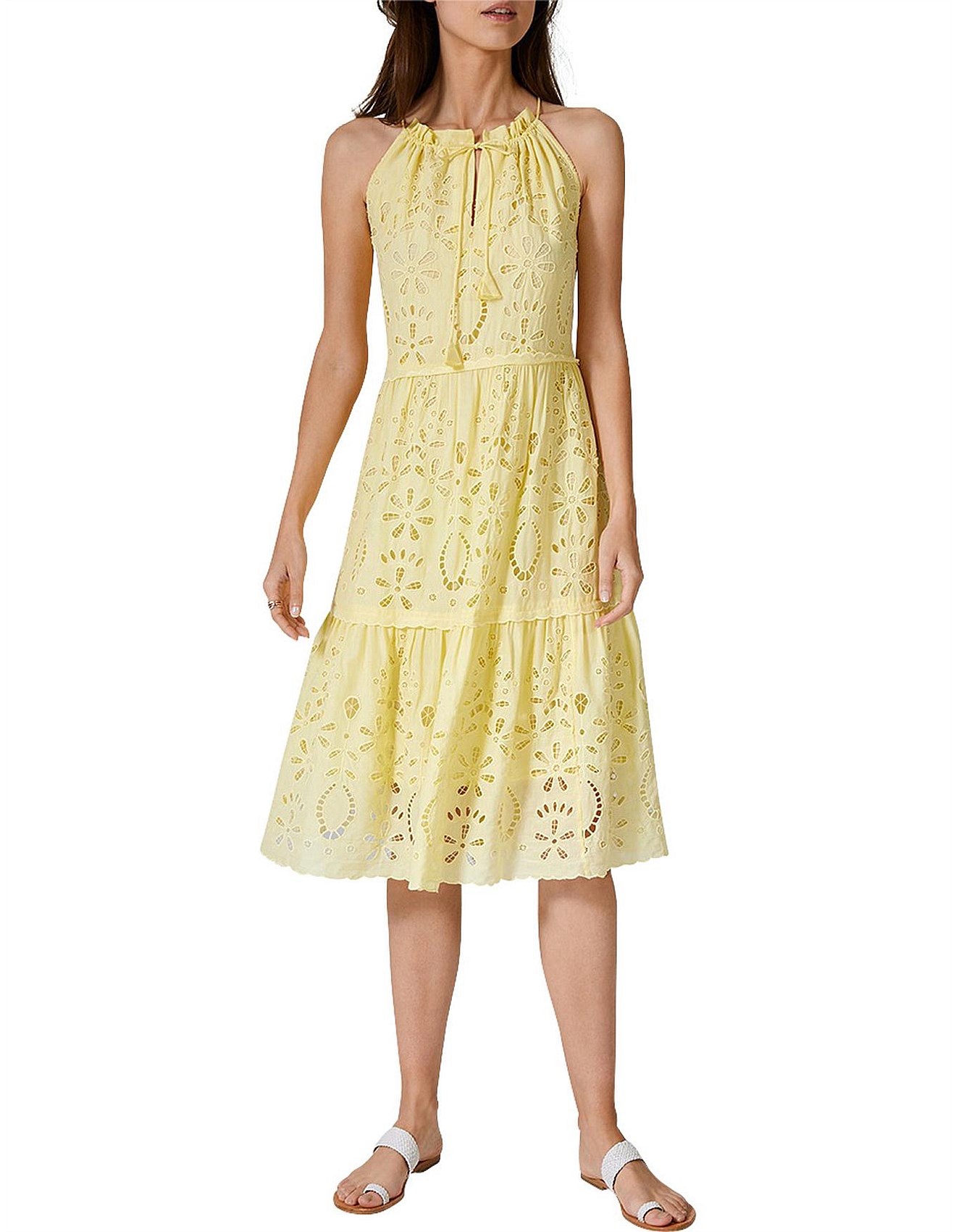 country road yellow dress