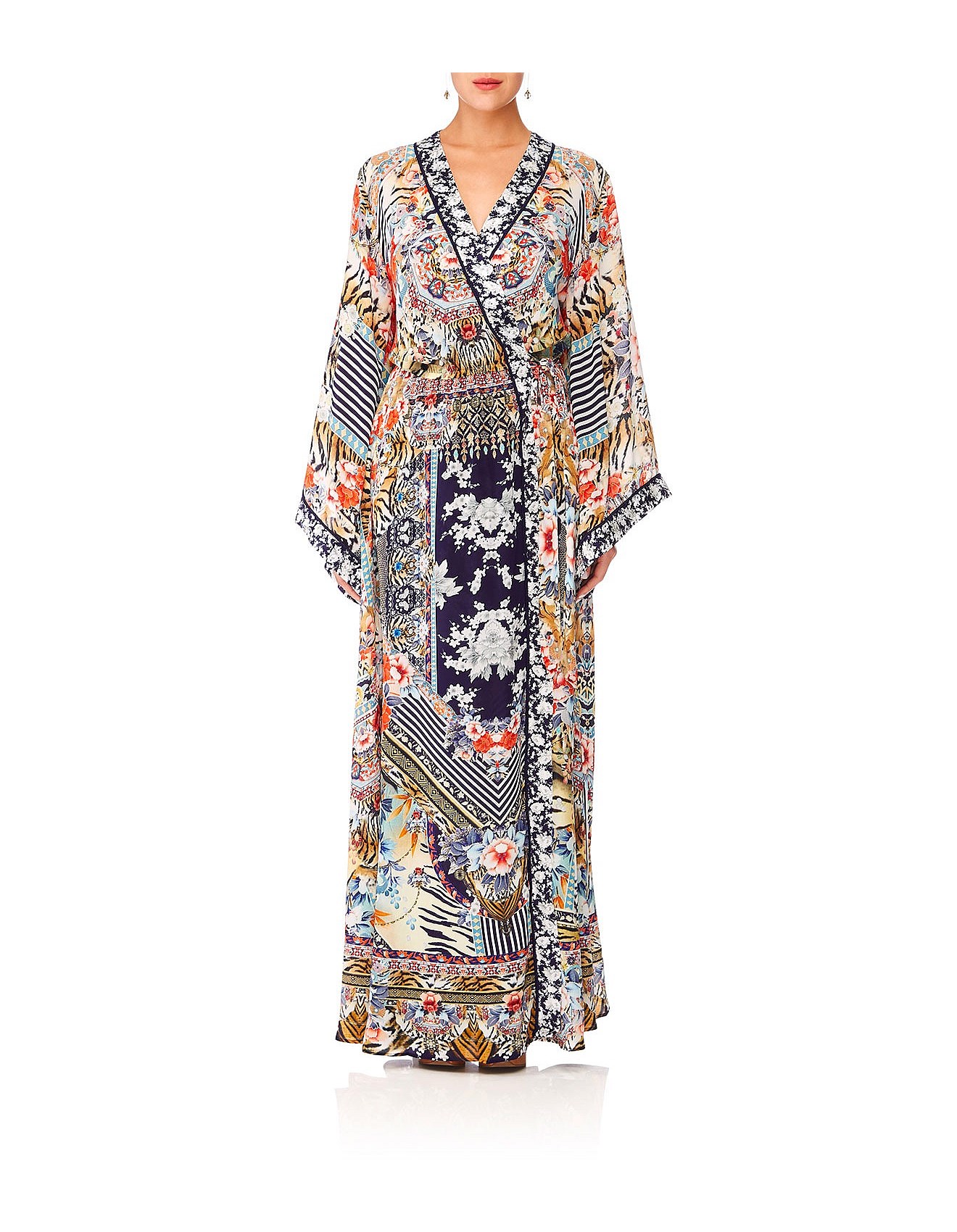 Camilla kimono hot sale wrap dress