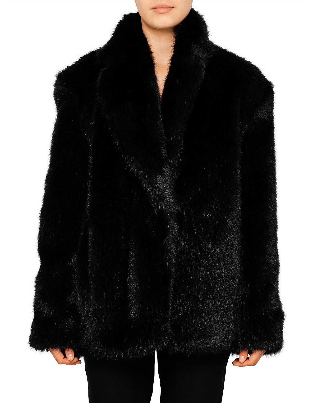 faux fur jacket david jones