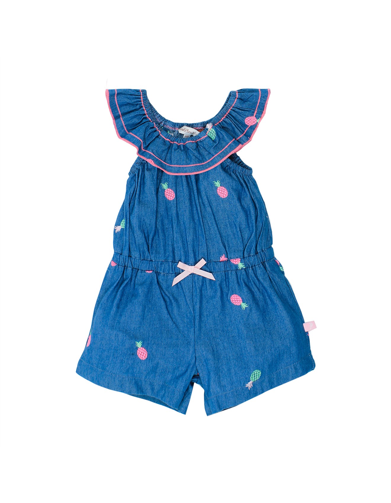 kids denim playsuit