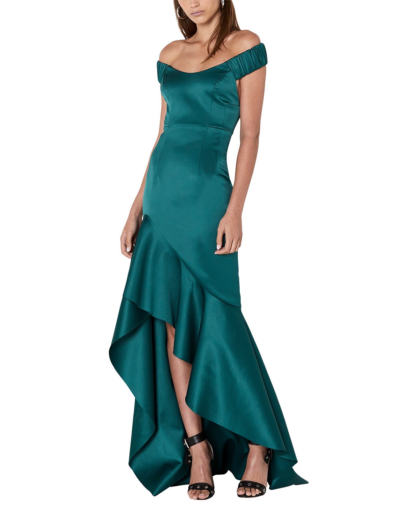 david jones green dress