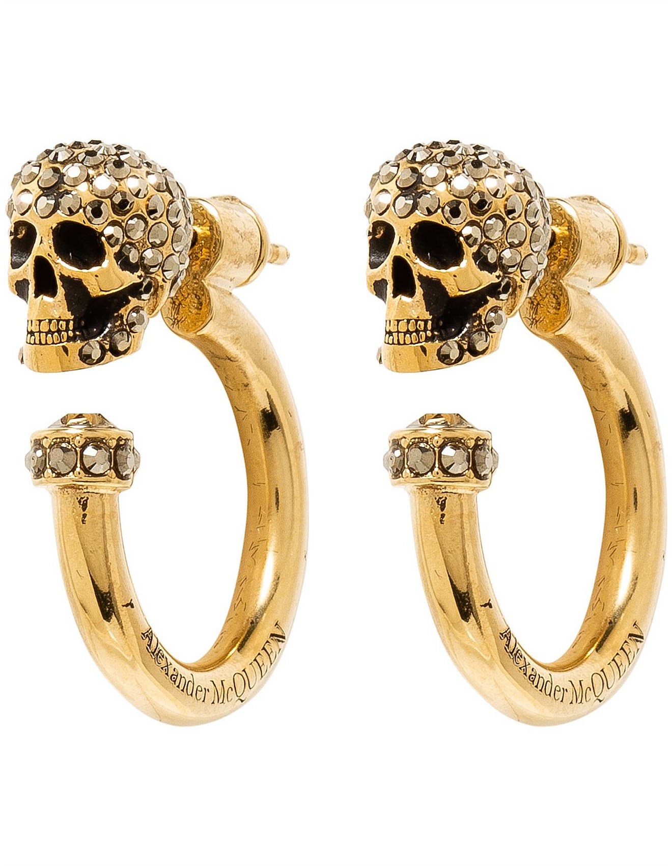 Alexander Mcqueen Skull Hoop Earring David Jones