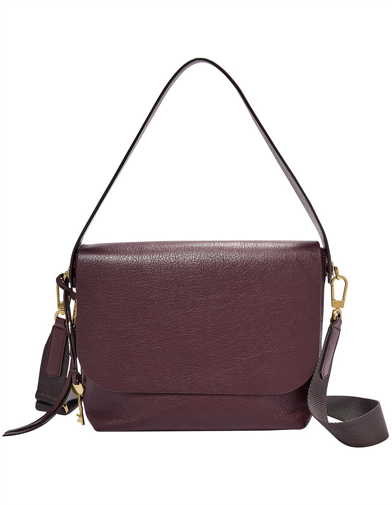 fossil maya large flap crossbody bag