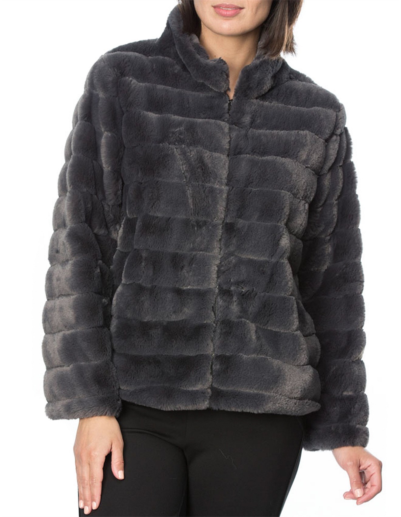 faux fur jacket david jones