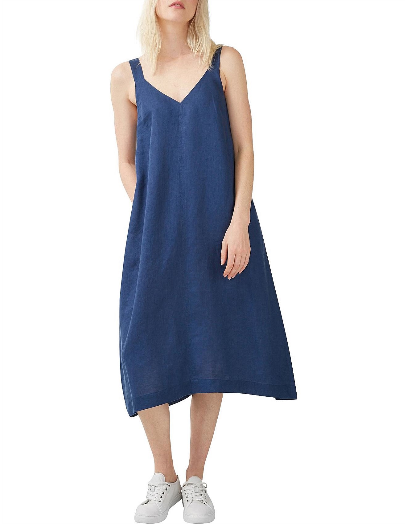 jag linen trapeze dress