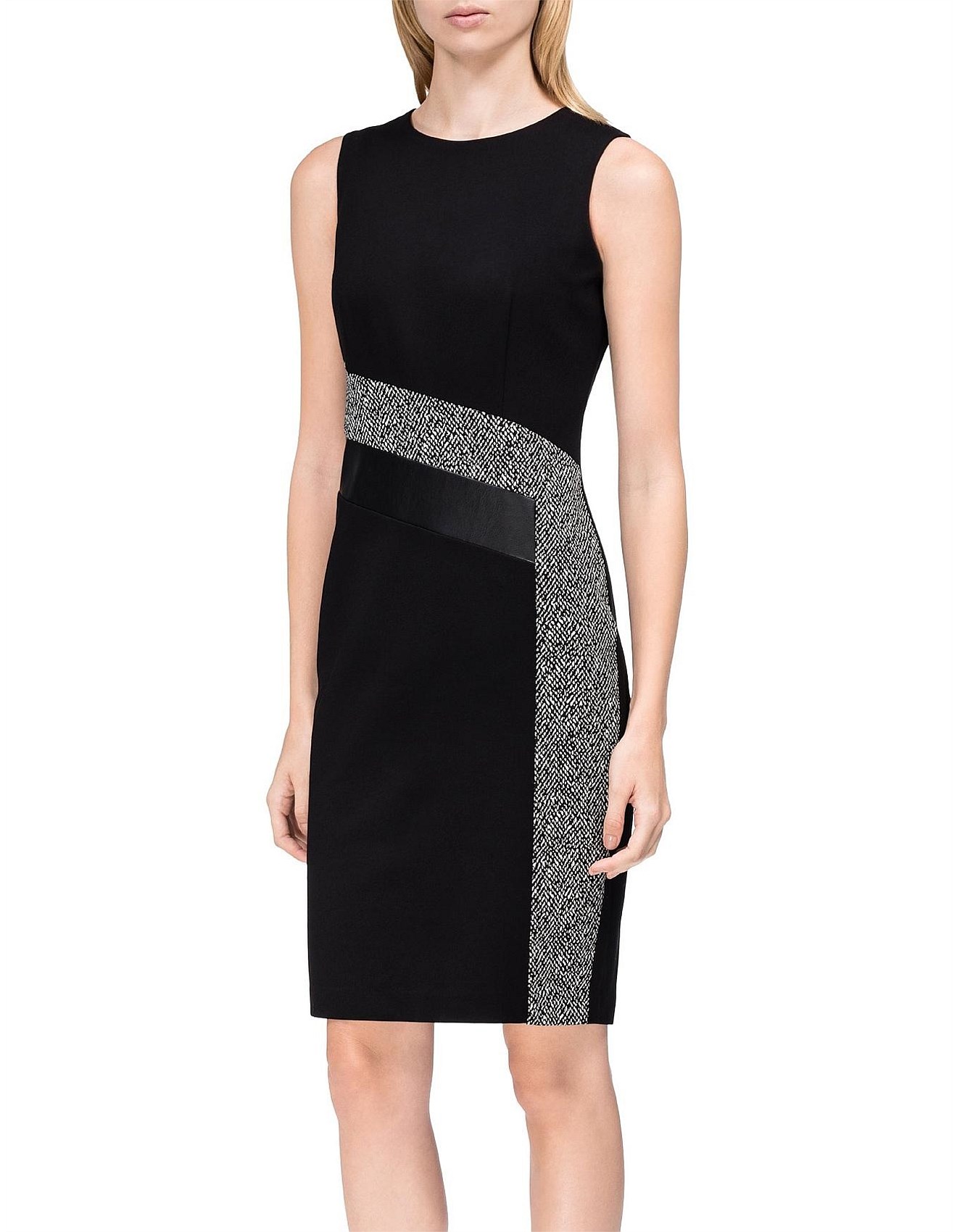 calvin klein patchwork dress