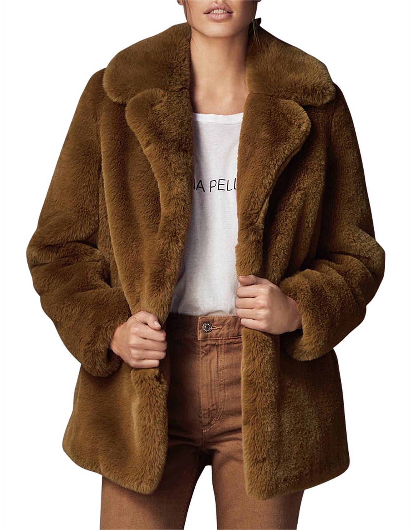 faux fur jacket david jones