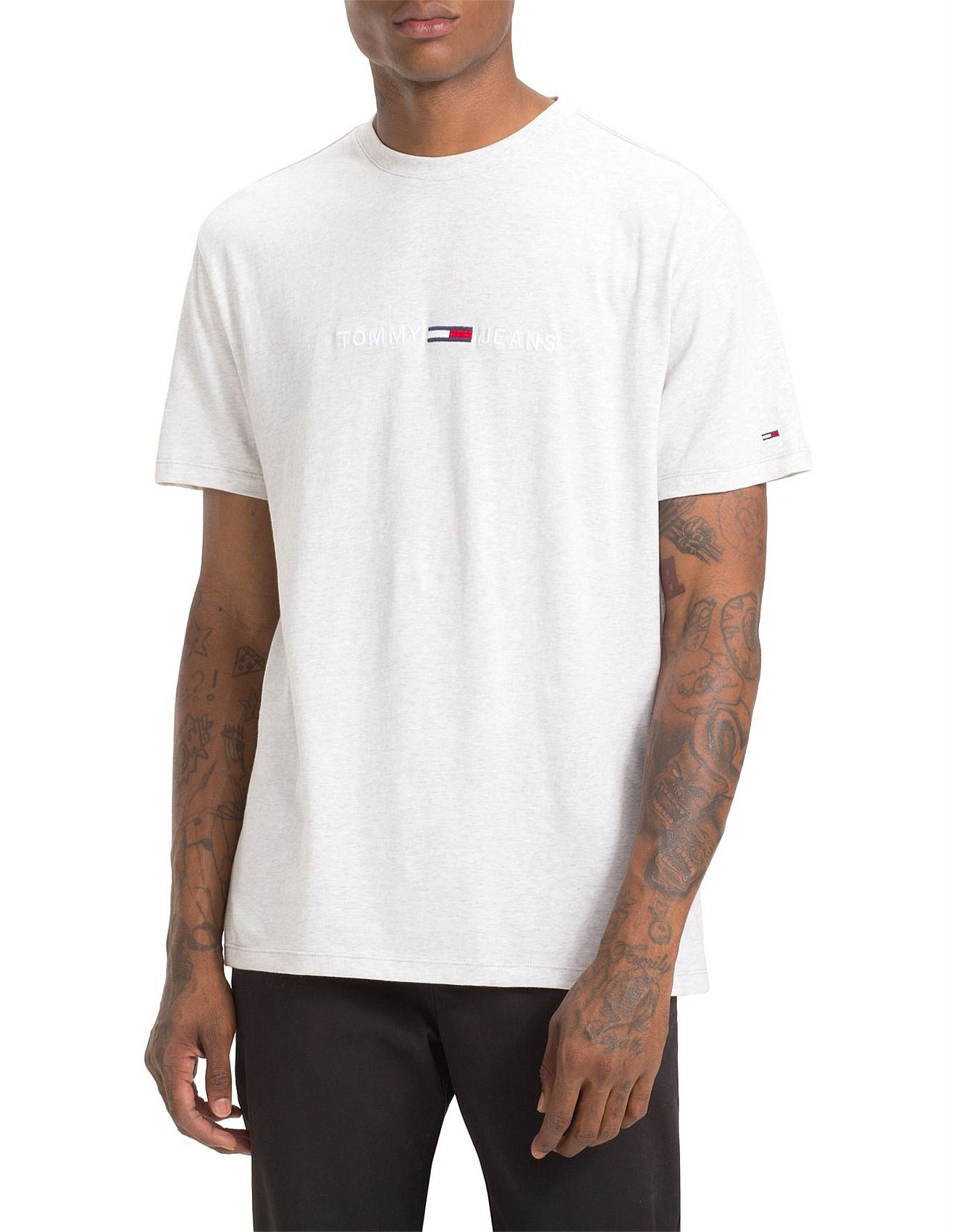 Tommy jeans tjm deals small text tee