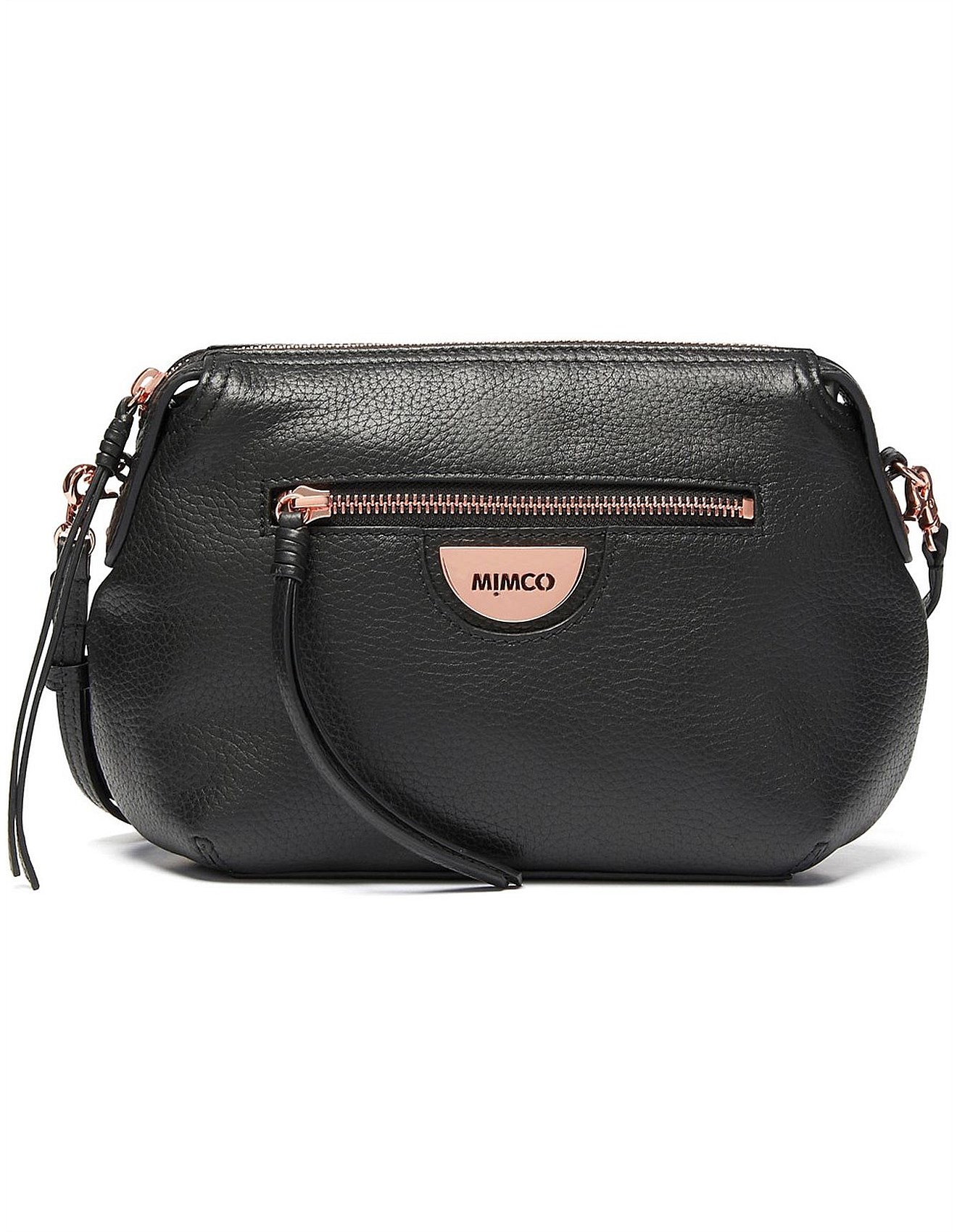 Mimco black hip bag best sale