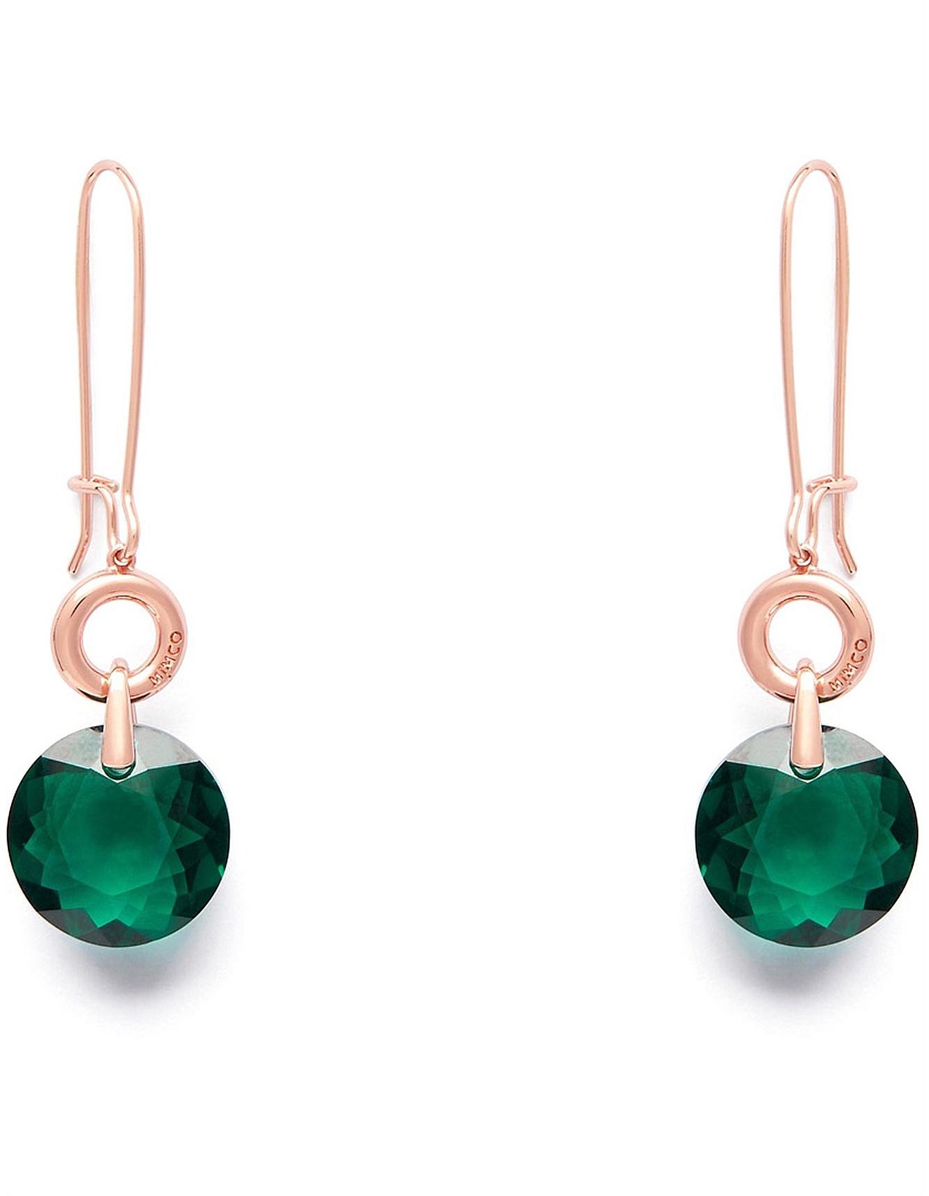 mimco trinity drop earrings