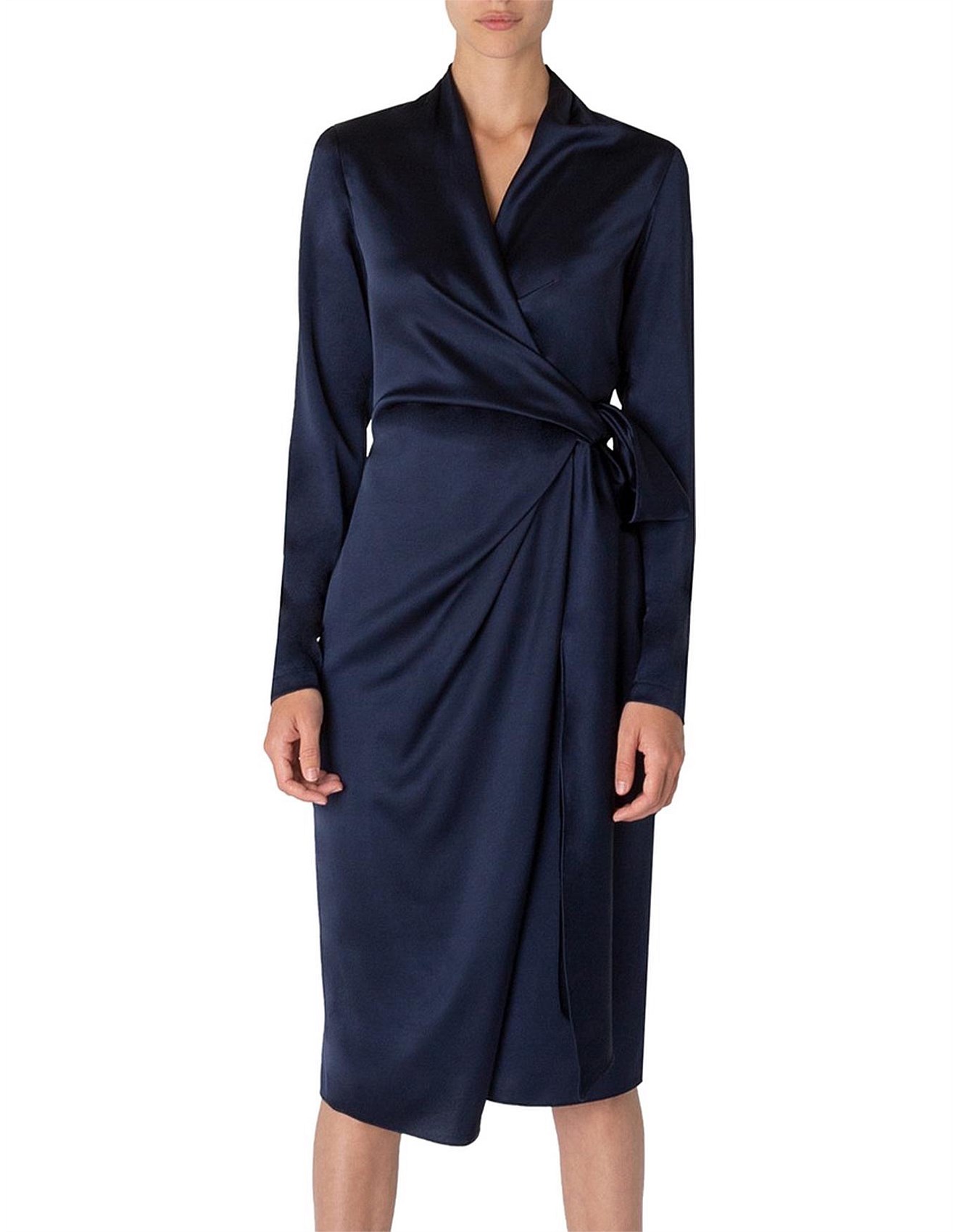 silk wrap dress australia