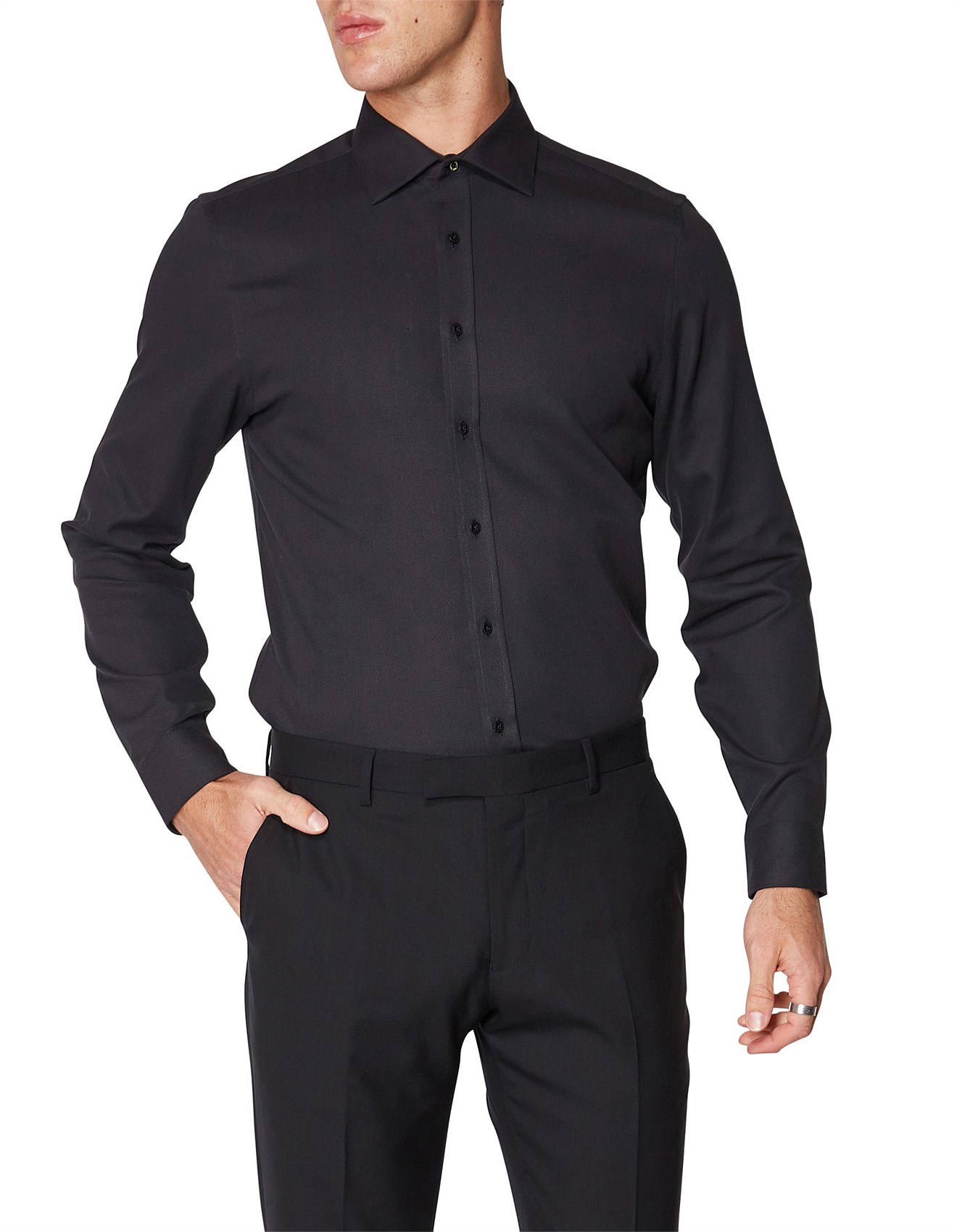 basket weave dress shirt