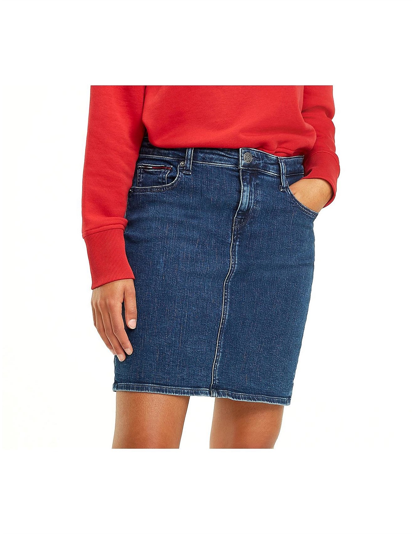 david jones denim skirts