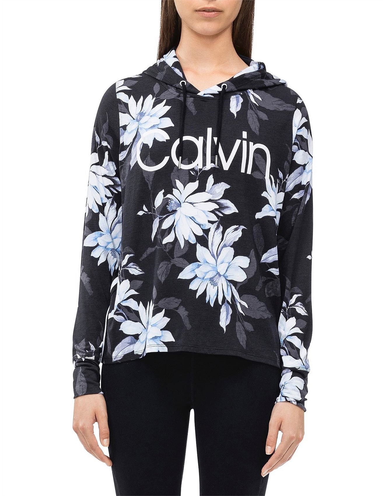 calvin klein floral sweatshirt