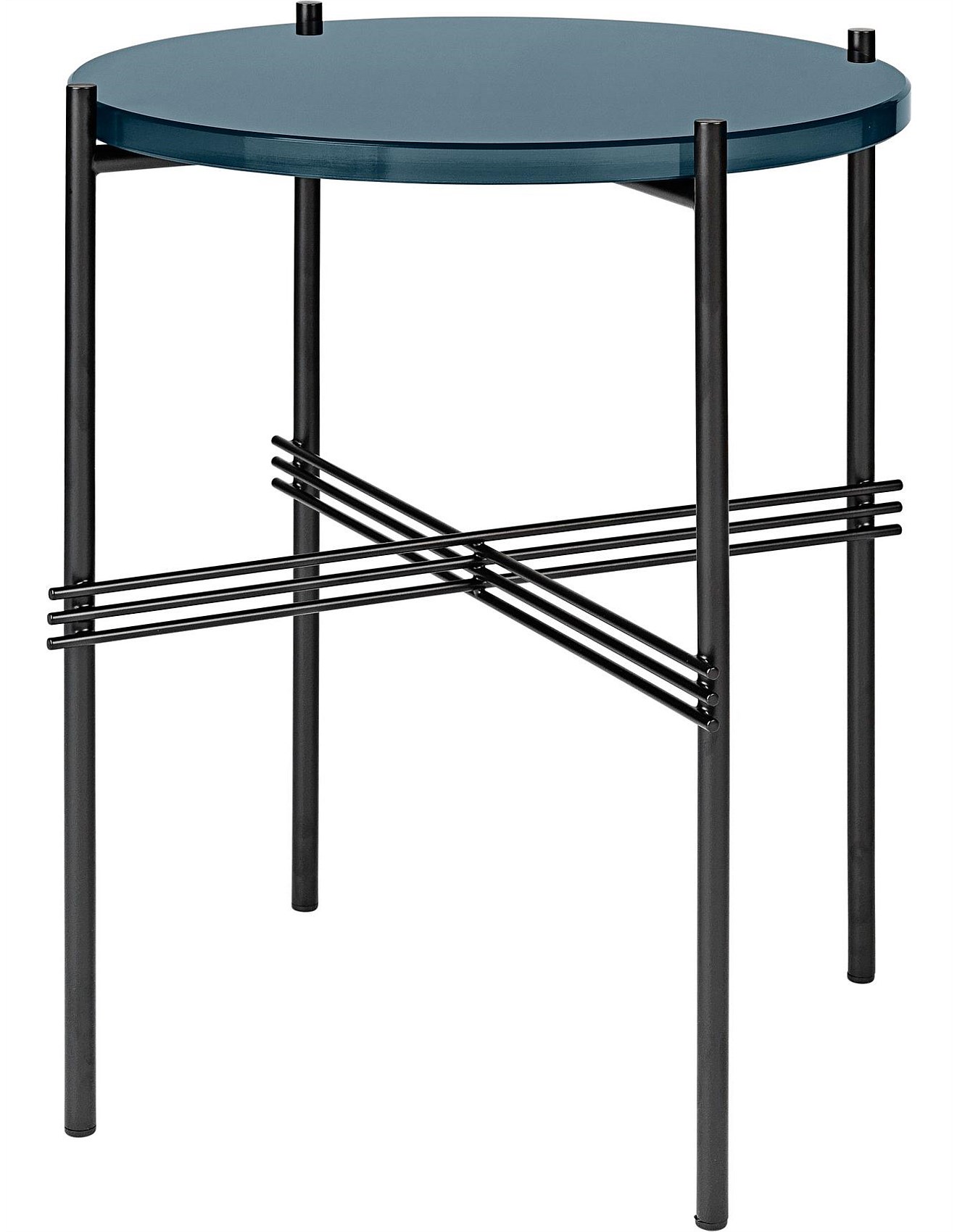 Tables Ts Side Table Round 40cm Navy Blue