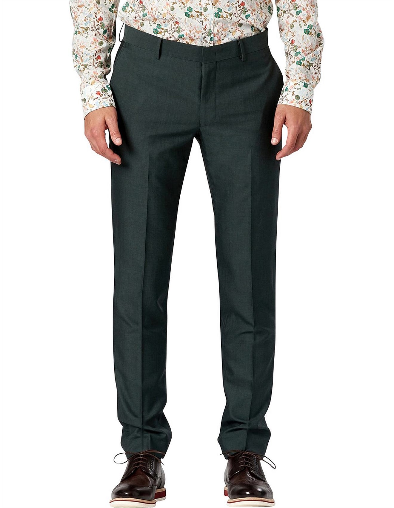 forest green suit pants